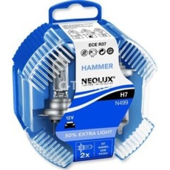 Лампа Neolux H7 Extra Light +50% 12v55wDuoBox (PX26D), комп.